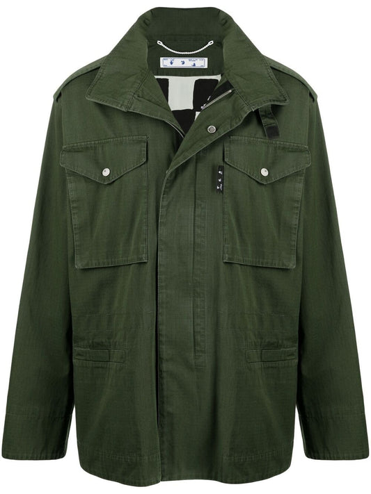 CHECKER FIELD JACKET KOMBU GREEN BLACK