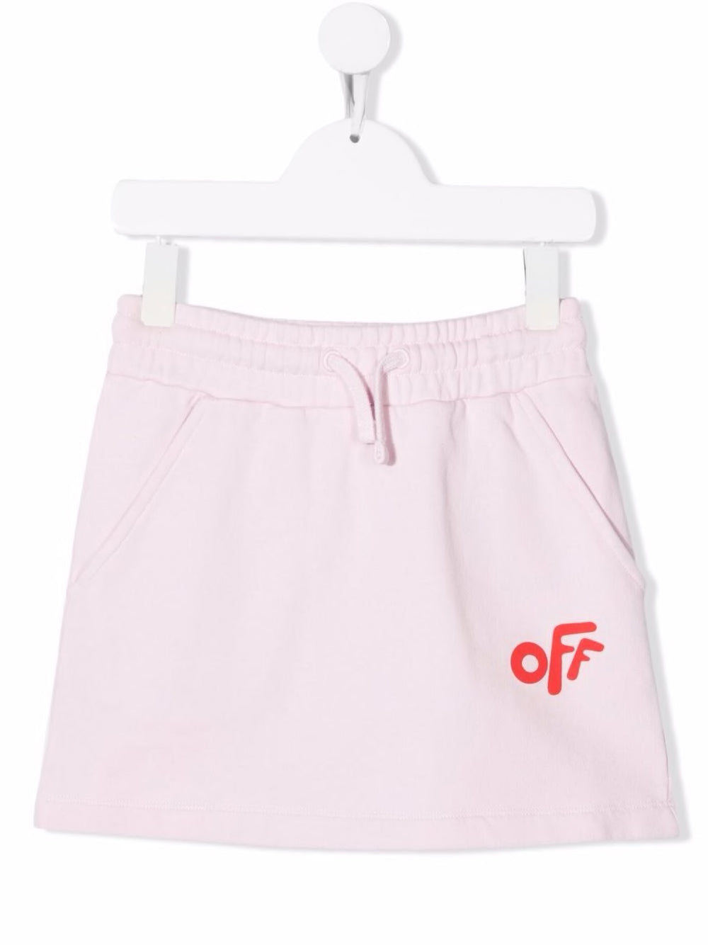 OFF ROUNDED MINI SKIRT PINK RED