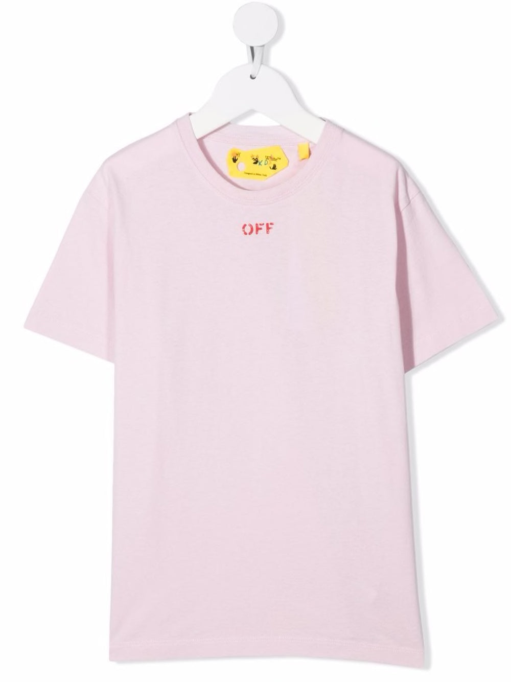OFF STAMP TEE S/S PINK RED