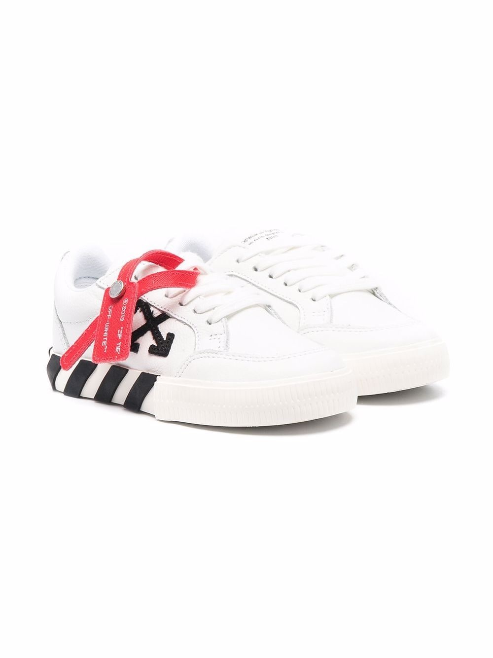 LOW VULCANIZED CALF LEATHER WHITE BLACK