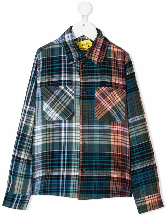 ARROW CHECK FLANNEL SHIRT MULTICOLOR BLUE