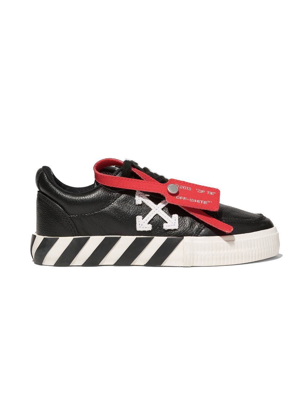 LOW VULCANIZED CALF LEATHER BLACK WHITE