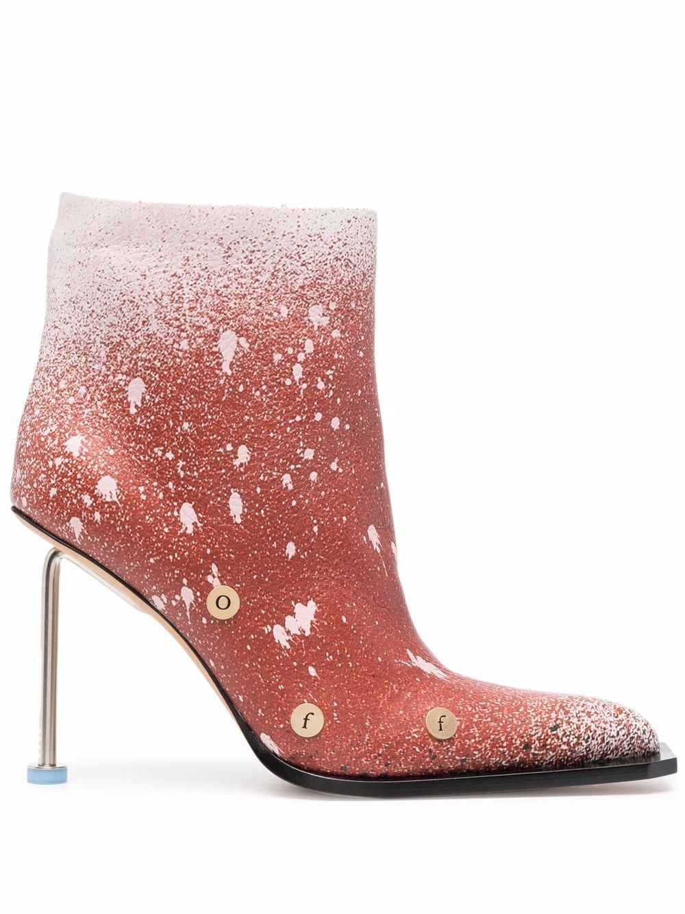 KATSU NAIL ANKLE BOOT RED MULTICOLOR