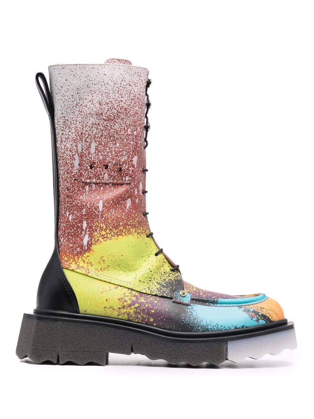 KATSU SPONGE COMBAT BOOT BLACK MULTICOLOR