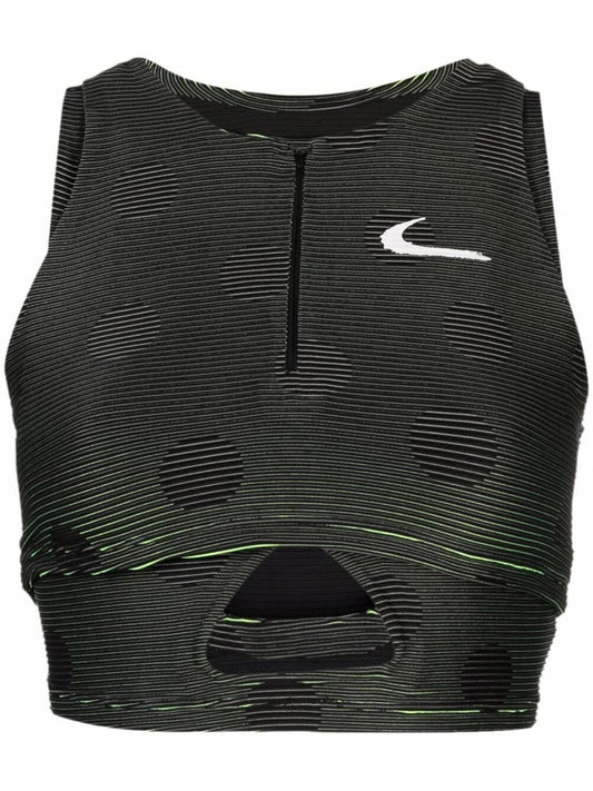 NIKE TIGHTS STRIPES TOP BLACK BLUE