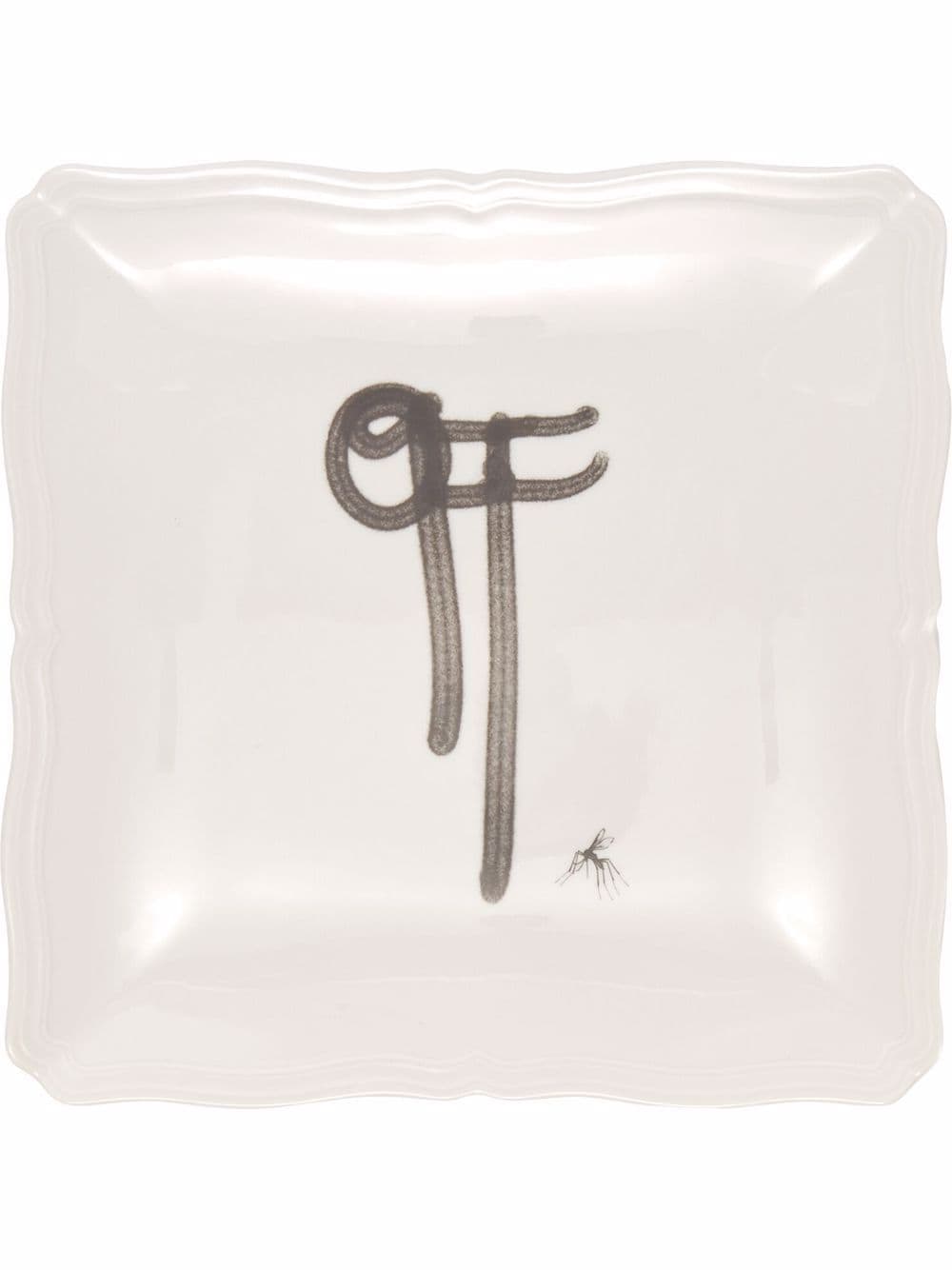 OW GINORI SQUARED TRAY WHITE BLACK