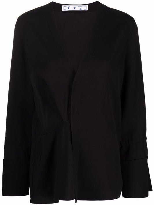 SATIN ROMANTIC SHIRT BLACK NO COLOR