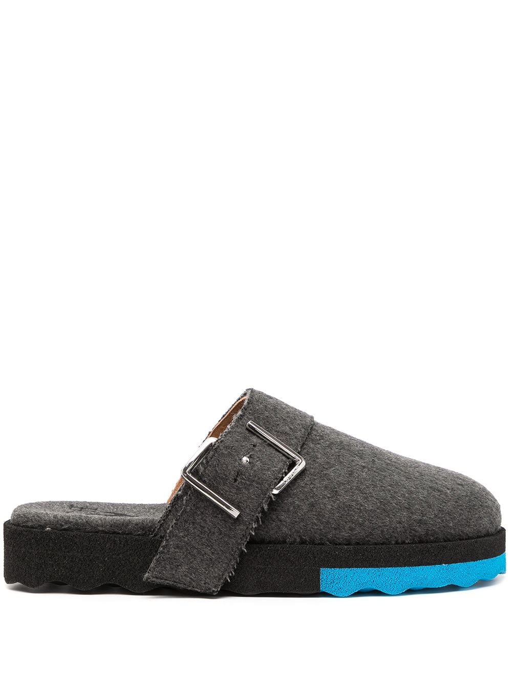 FELT COMFORT SLIPPER MEDIUM GREY BLUE