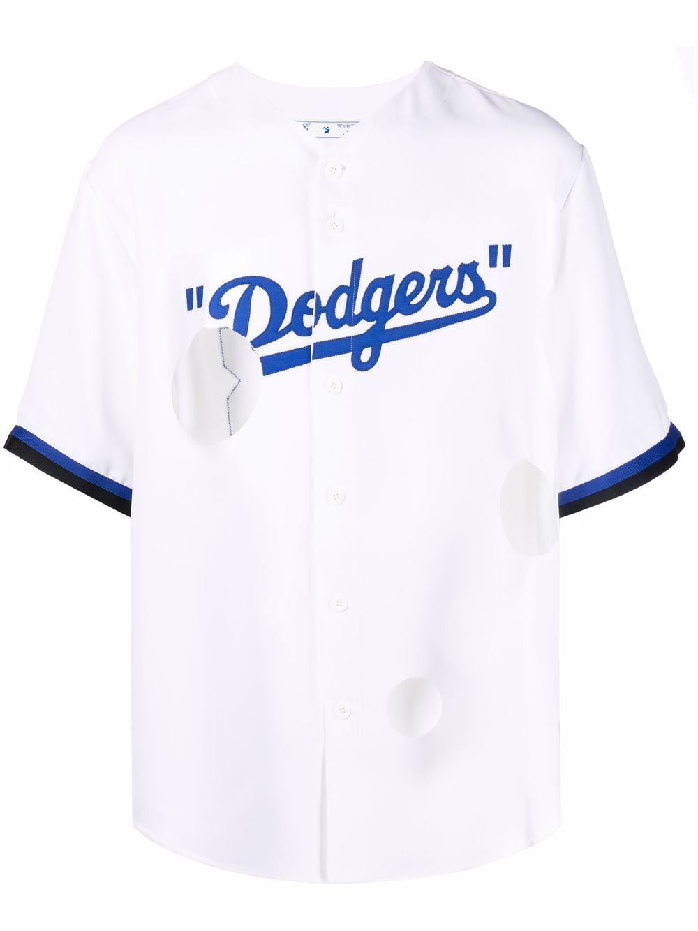 MLB LA DODGERS CHEESE SHIRT WHITE BLUE