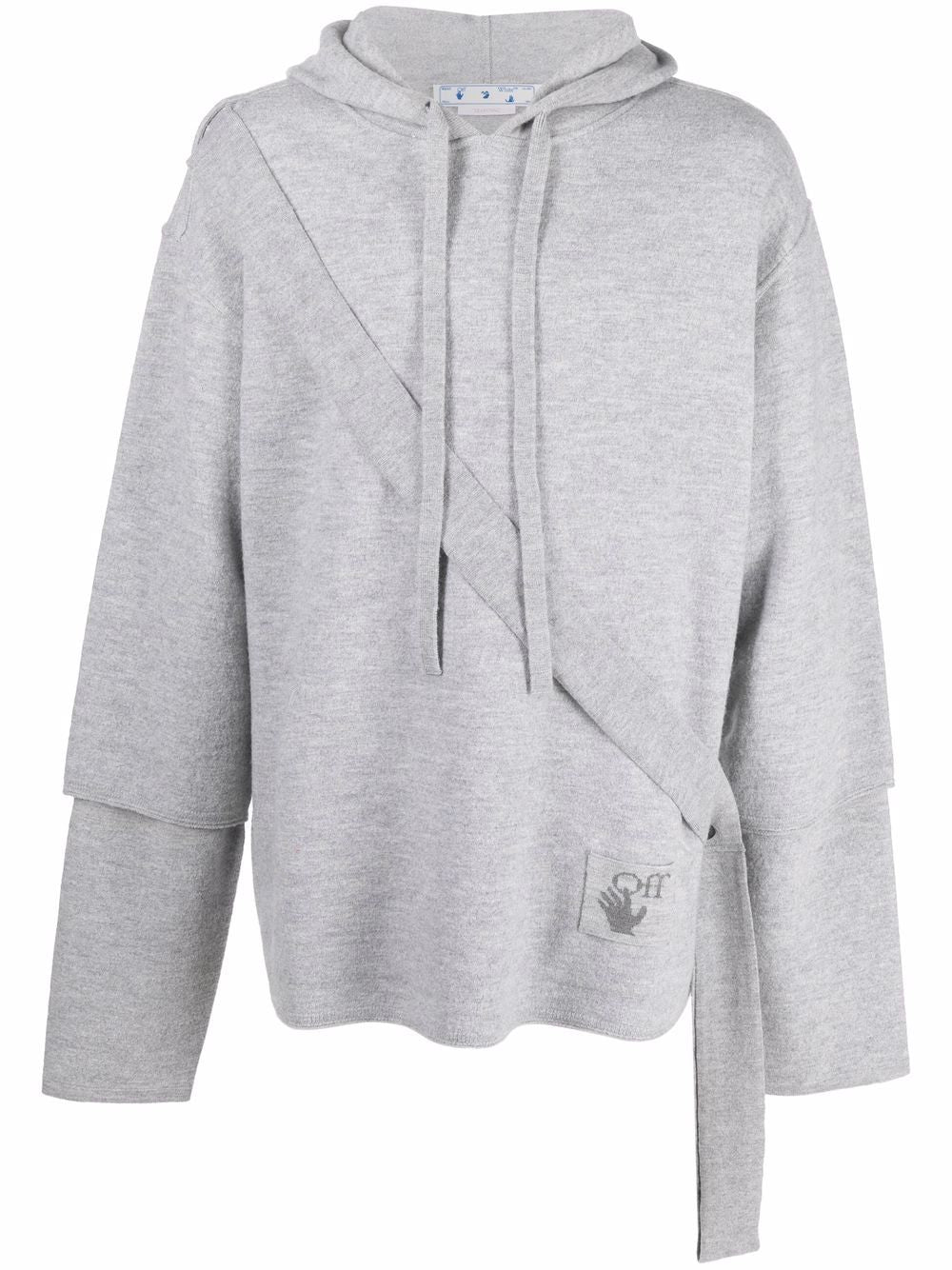 EASYBREEZY BAND KNIT HOODIE MEDIUM GREY MEDIUM GREY