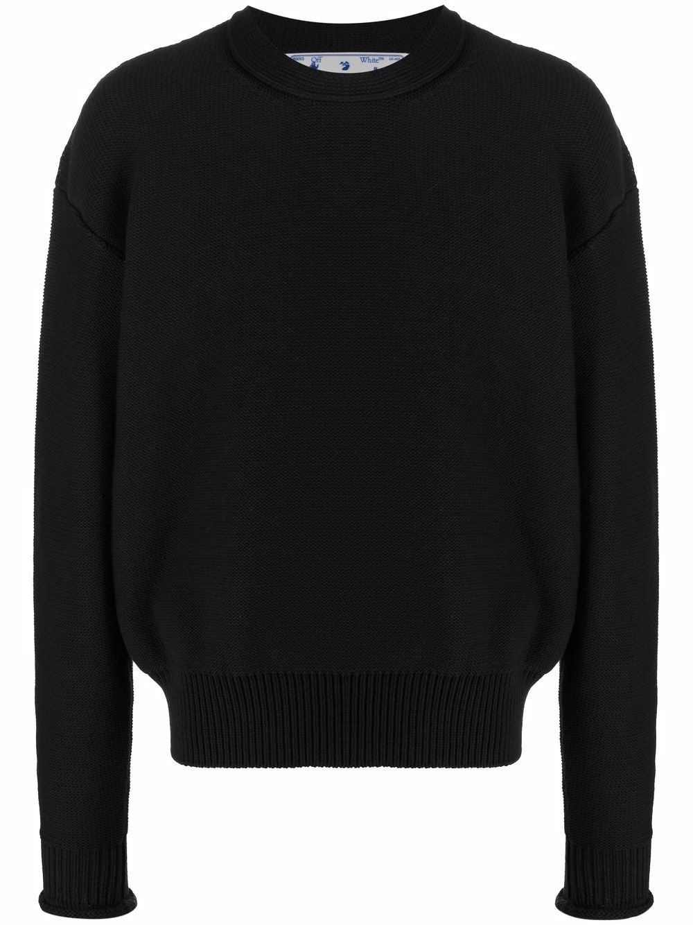WAVE TWISTED KNIT CREWNECK BLACK BLACK