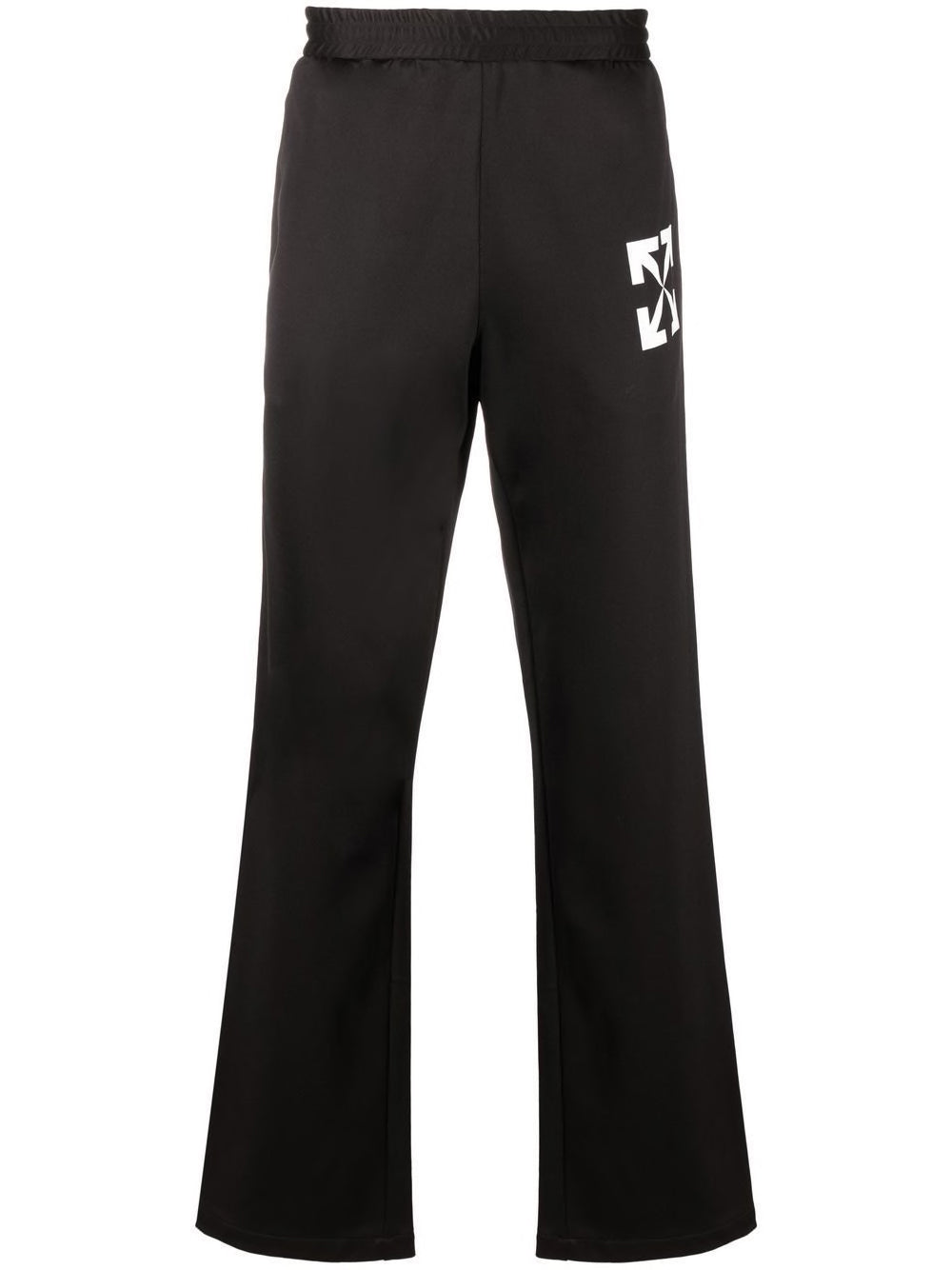 SINGLE ARROW SLIM TRACKPANT BLACK WHITE