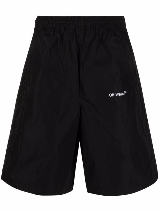 DIAG OUTLINE TRACK SHORTS BLACK BLACK