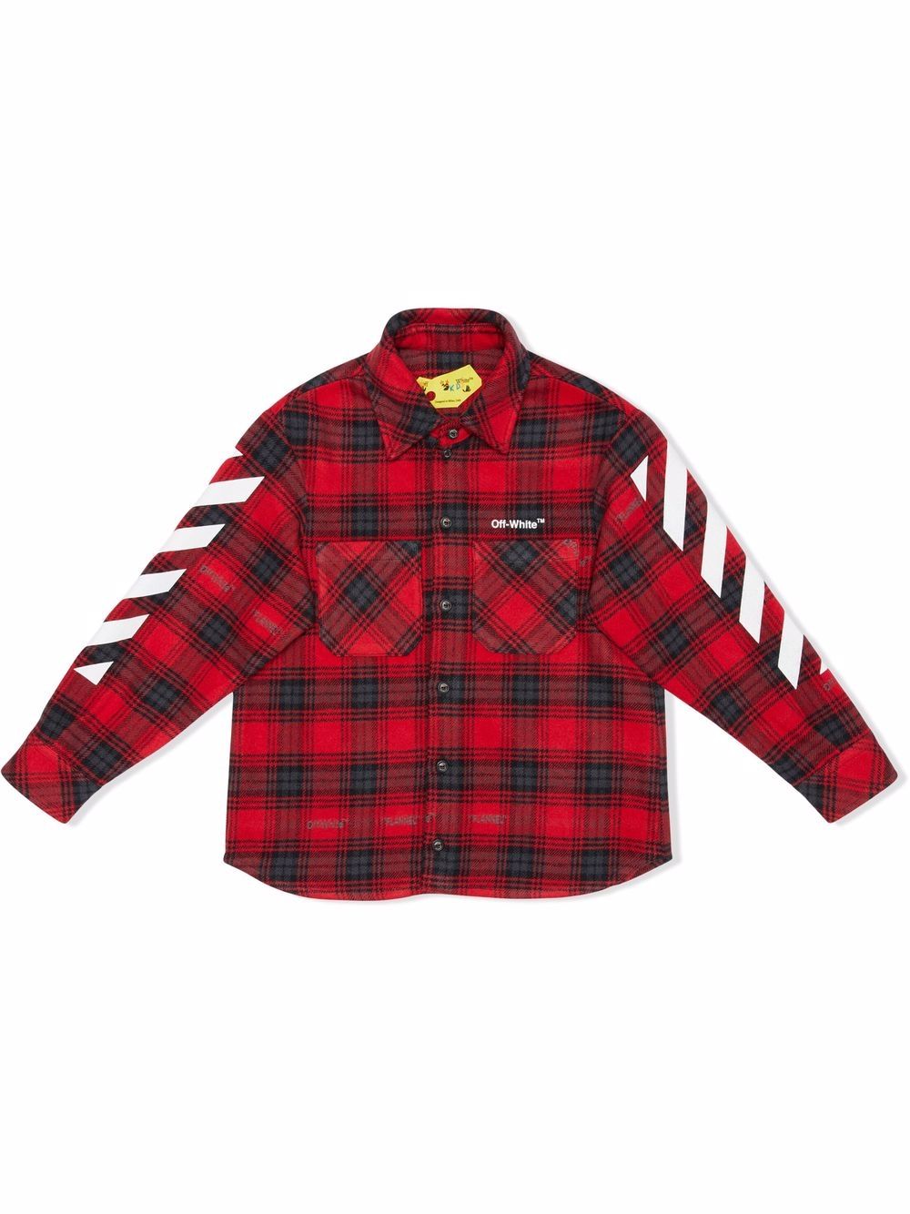 CHECK FLANNEL SHIRT RED WHITE