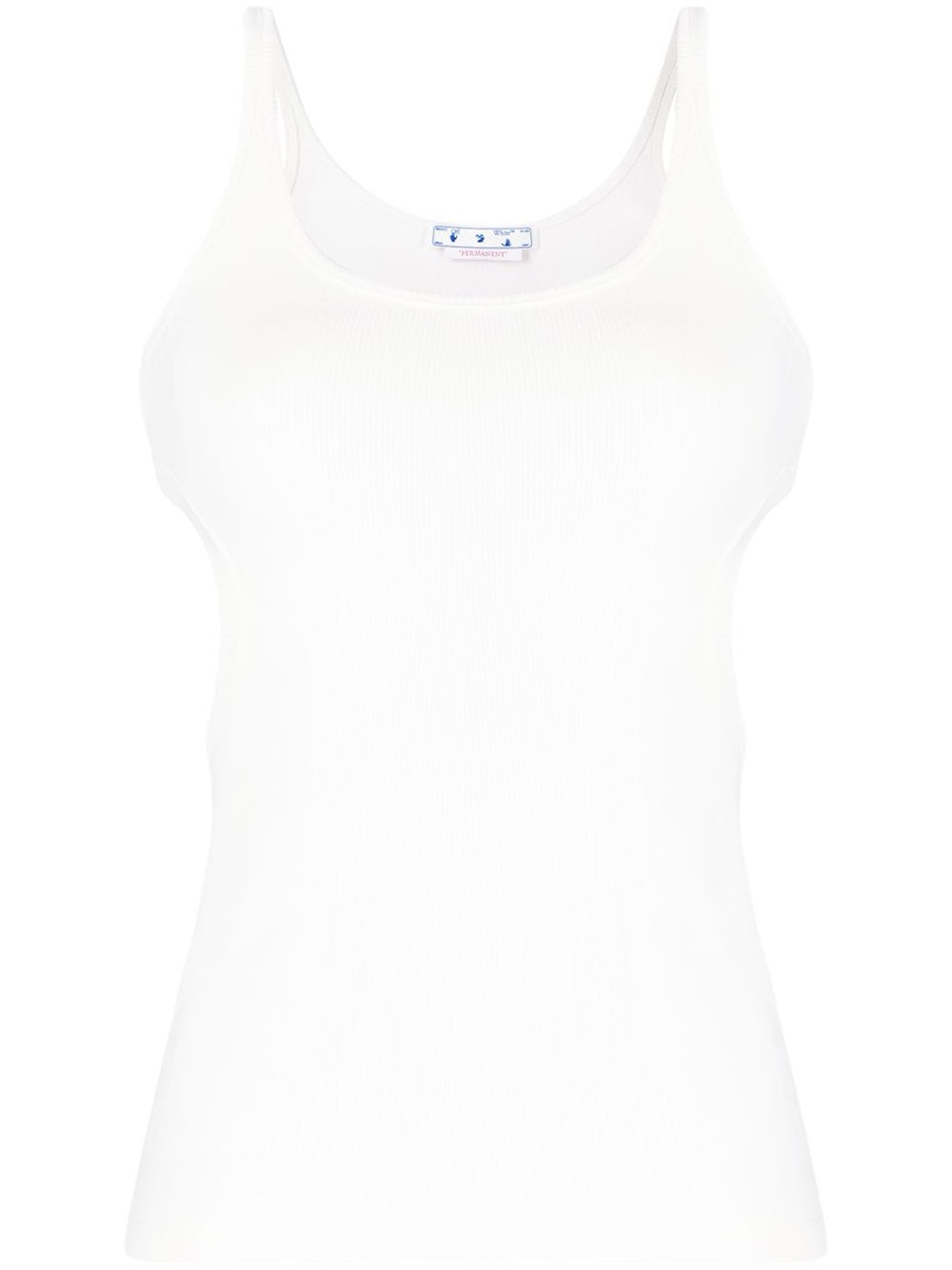METEOR RIBBED TANK TOP WHITE NO COLOR