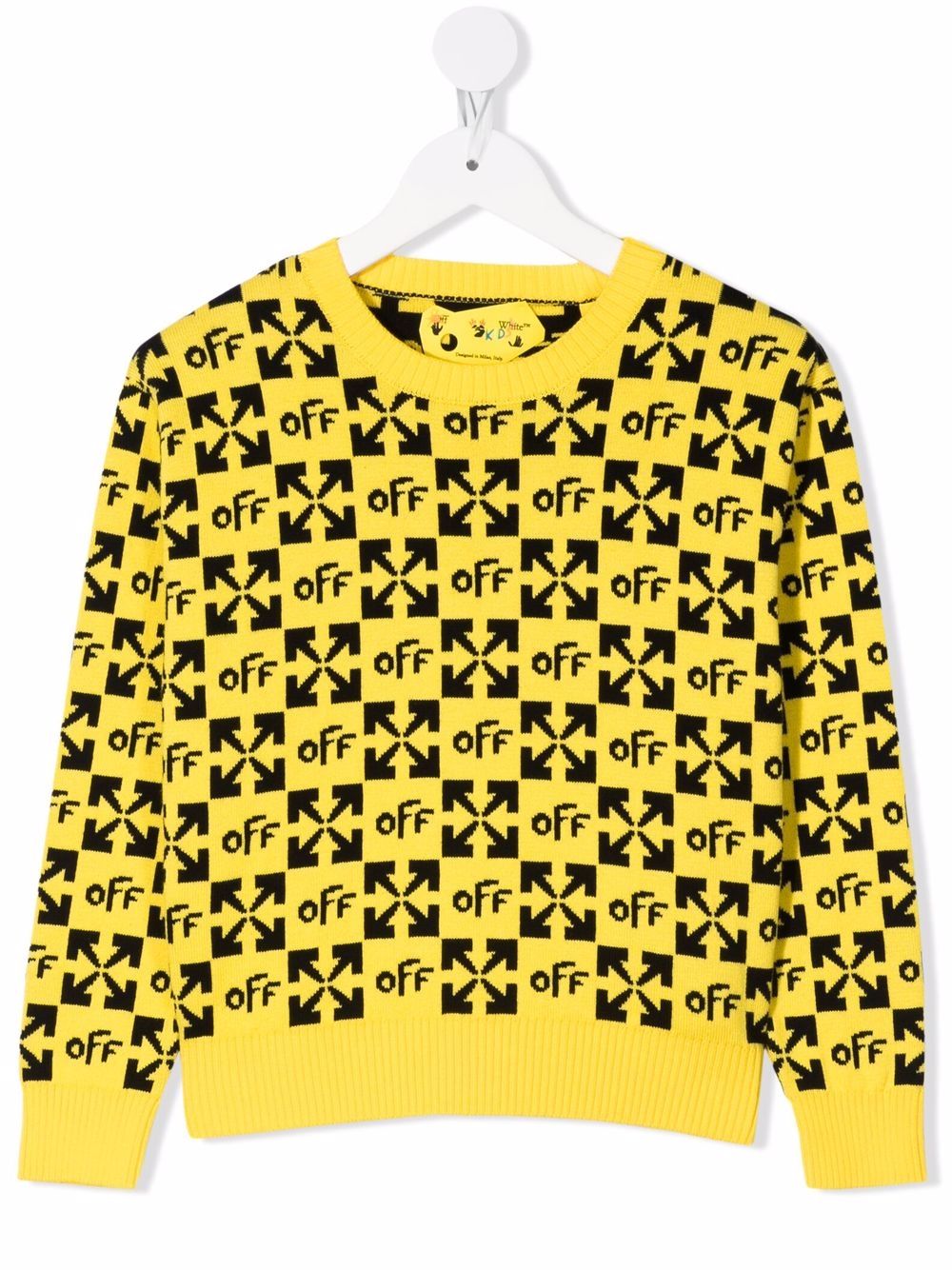 MONOGRAM SWEATER YELLOW BLACK