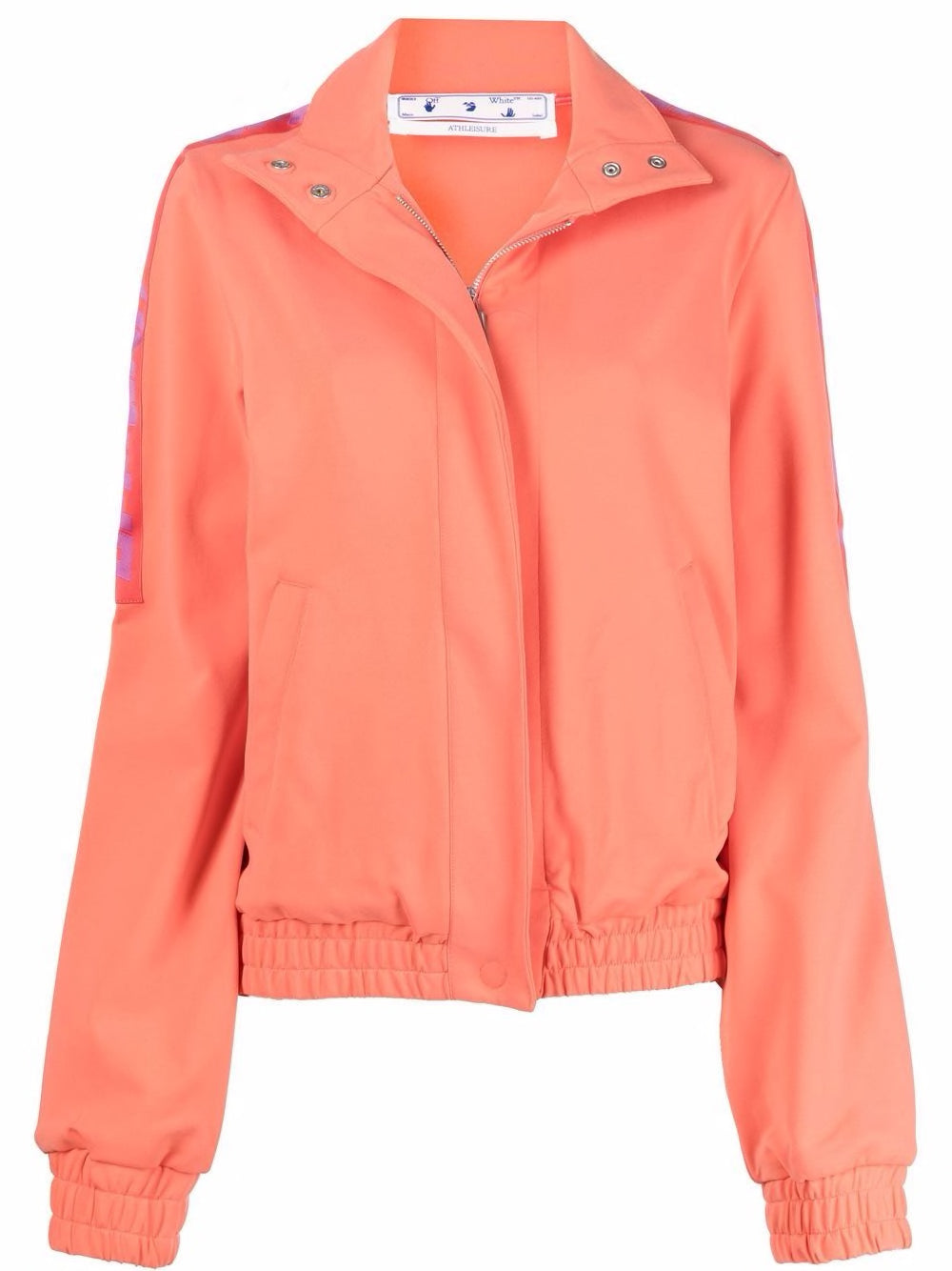 ATHL LOGO BAND TRACK JACKET CORAL RED NO COLOR