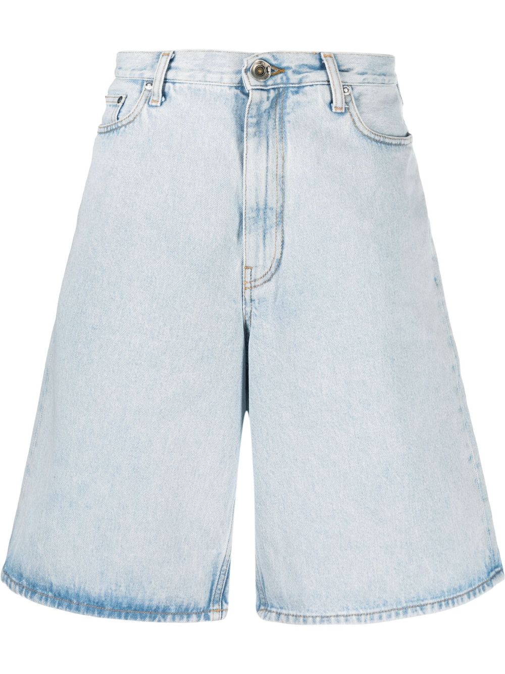 SINGLE ARROW SKATE DENIM SHOR BLEACH BLUE WHITE
