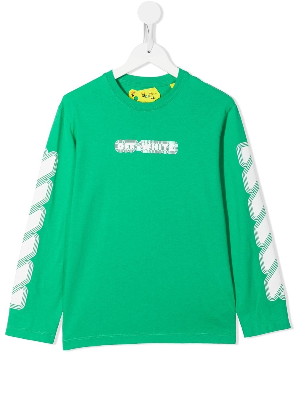 OFF GLOW IN THE DARK TEE L/S GREEN WHITE