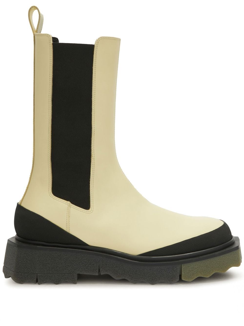 CALF SPONGE CHELSEA BOOT CREAM MILITARY