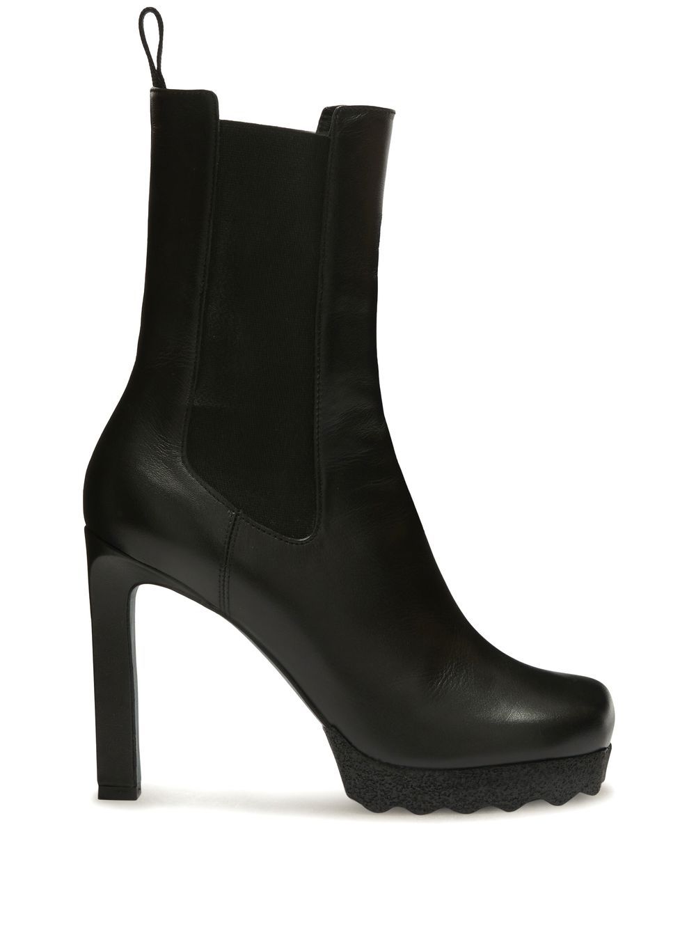 CALF SPONGE HIGH CHELSEABOOT BLACK BLACK