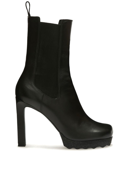 CALF SPONGE HIGH CHELSEABOOT BLACK BLACK
