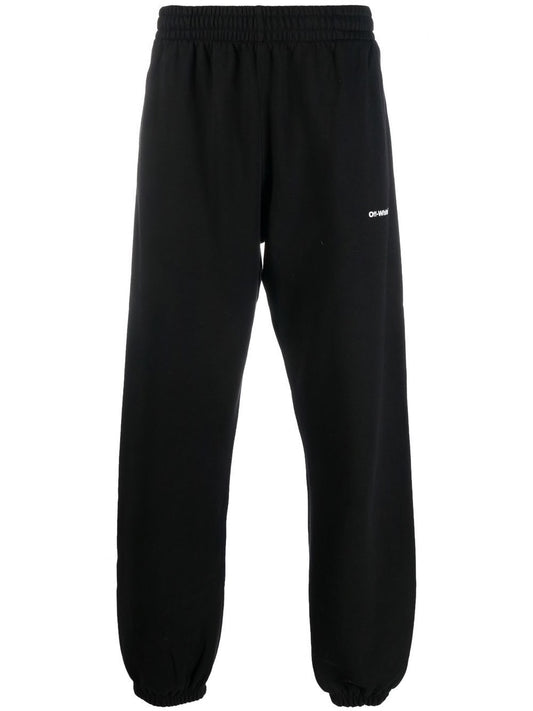 WAVE OUTL DIAG SLIM SWEATPANT BLACK WHITE