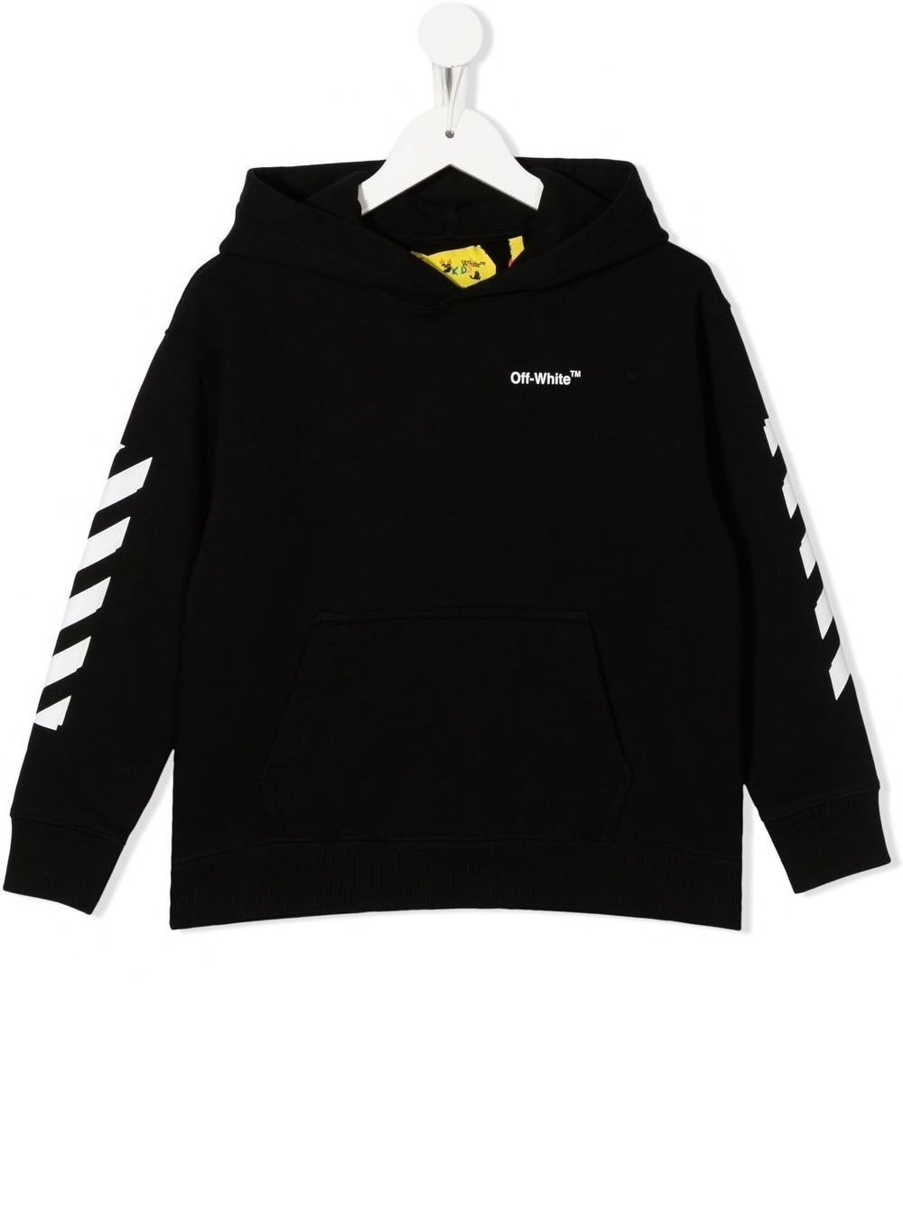 RUBBER ARROW HOODIE BLACK WHITE