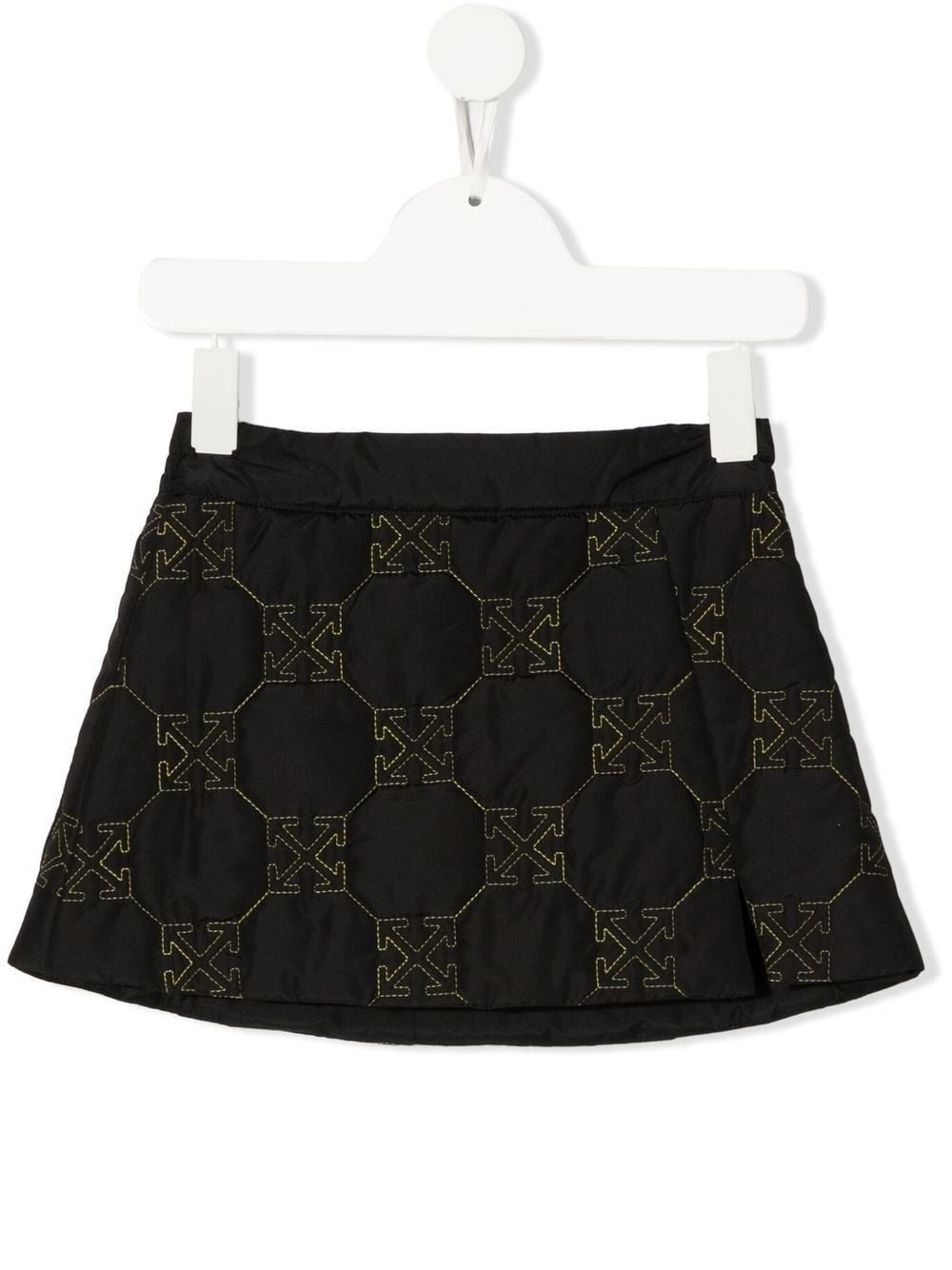 ARROW PADDED NYLON SKIRT BLACK YELLOW