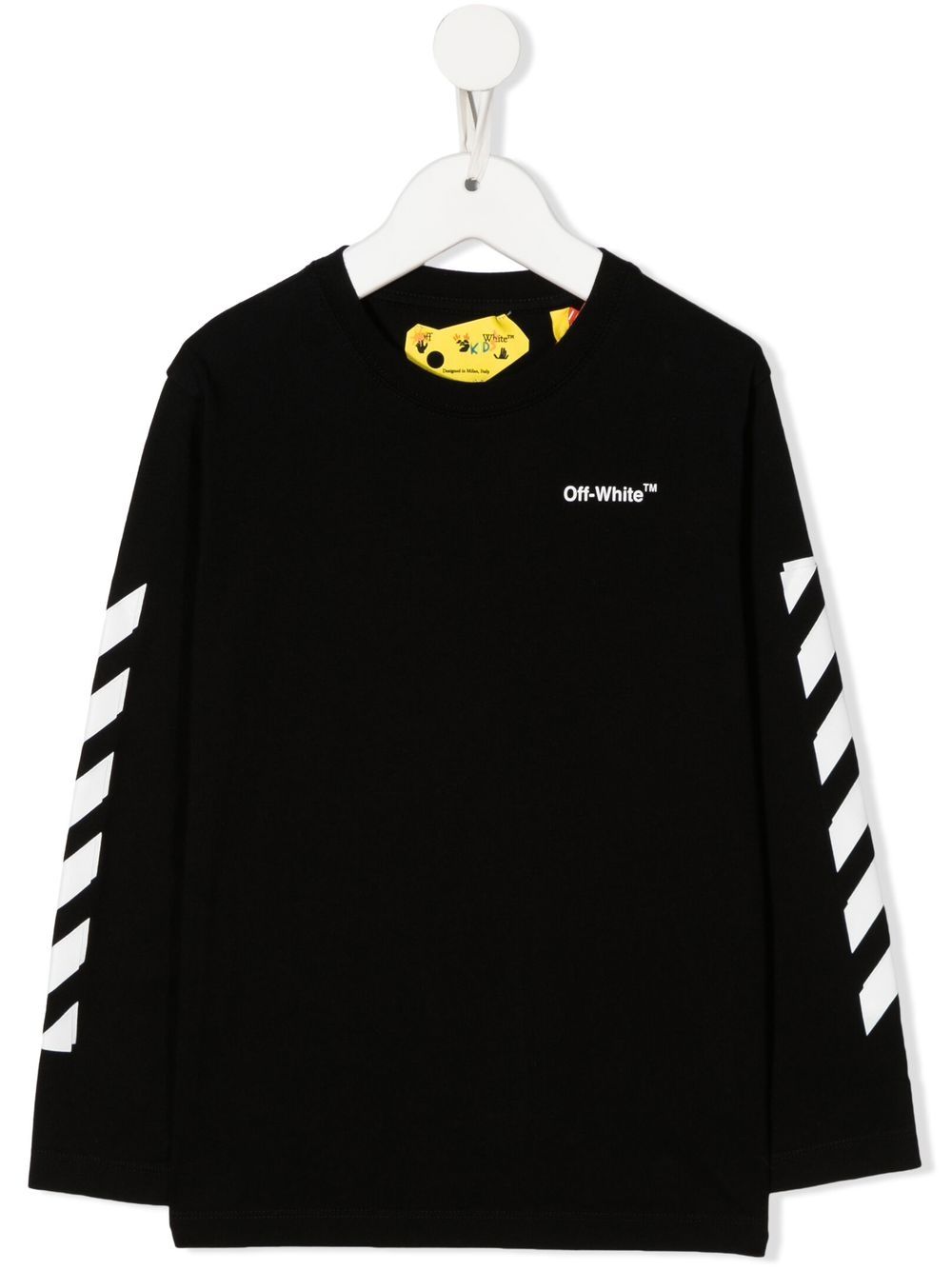 RUBBER ARROW TEE L/S BLACK WHITE