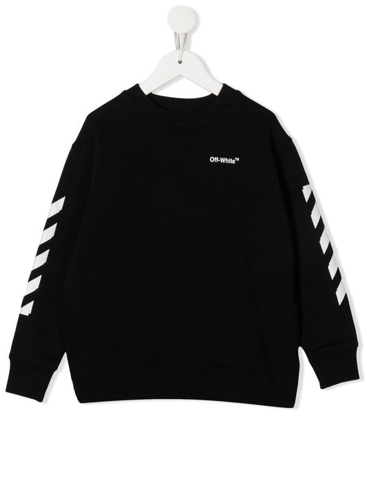 RUBBER ARROW CREWNECK BLACK WHITE