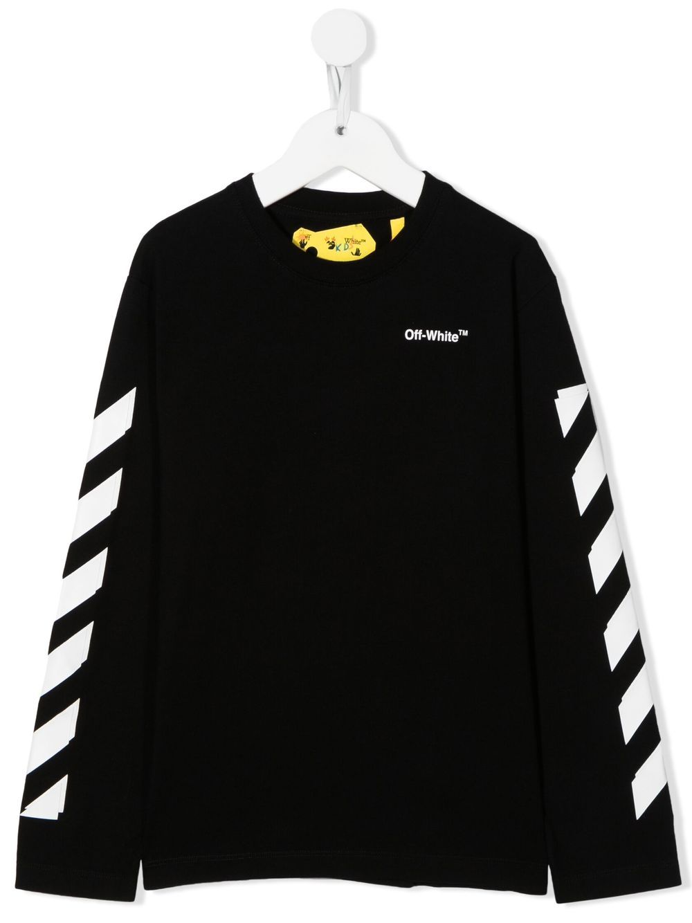 RUBBER ARROW TEE L/S BLACK WHITE