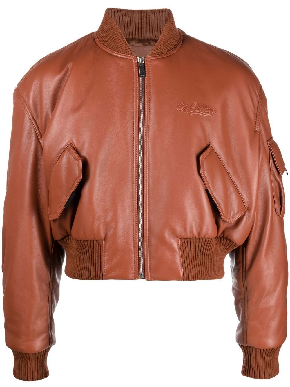 WAVE OFF LEA CROPPED BOMBER TERRACOTTA TERRACOTTA