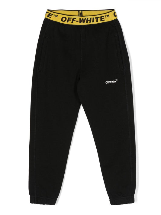 LOGO INDUSTRIAL SWEATPANT BLACK YELLOW