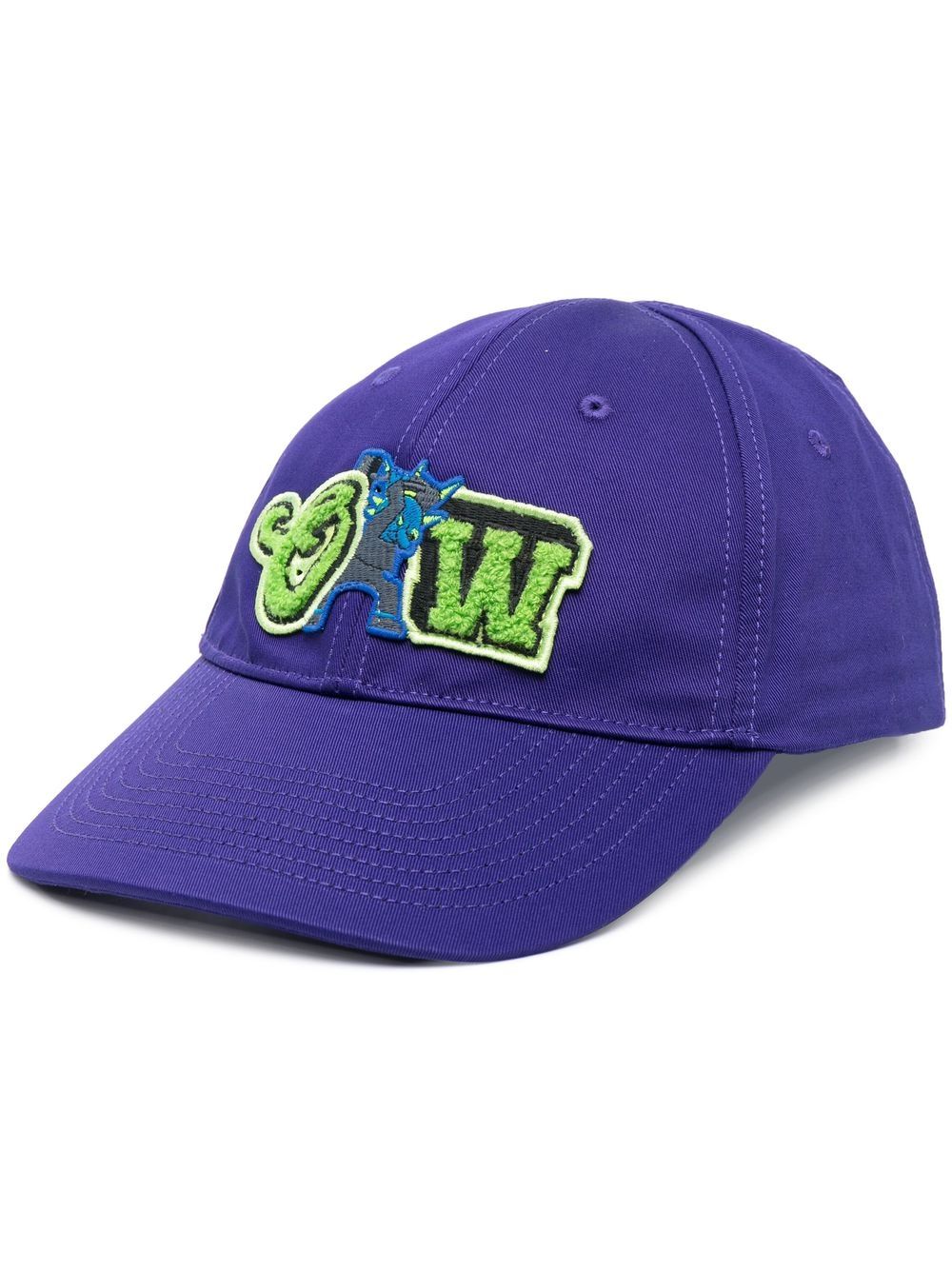 VARSITY BASEBALL CAP PURPLE GREEN FLUO