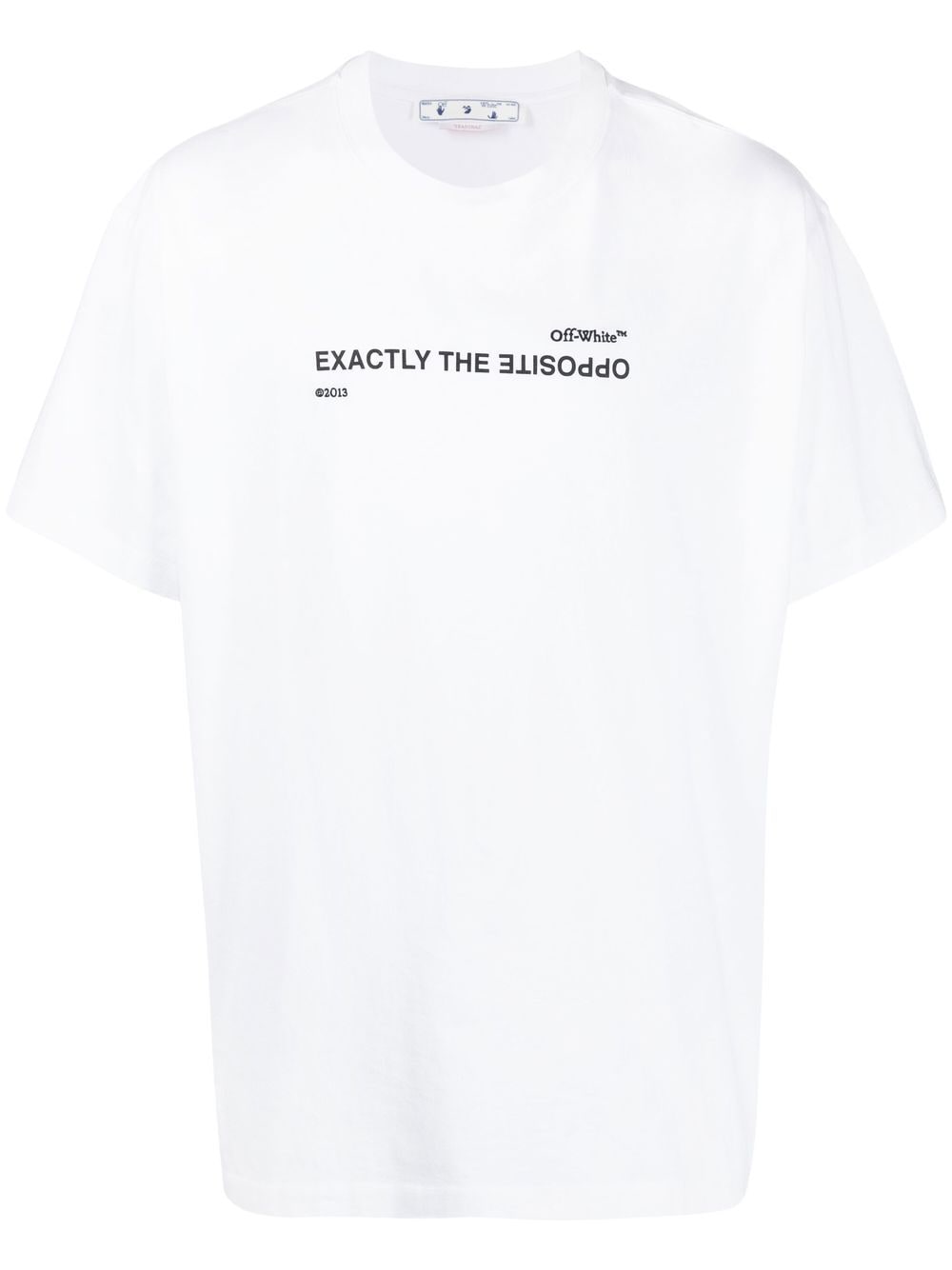 SPIRAL OPP OVER S/S TEE WHITE BLACK