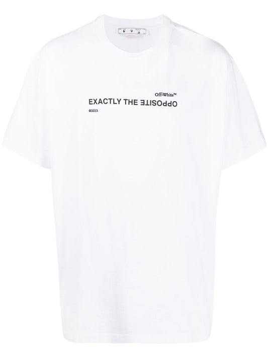 SPIRAL OPP OVER S/S TEE WHITE BLACK