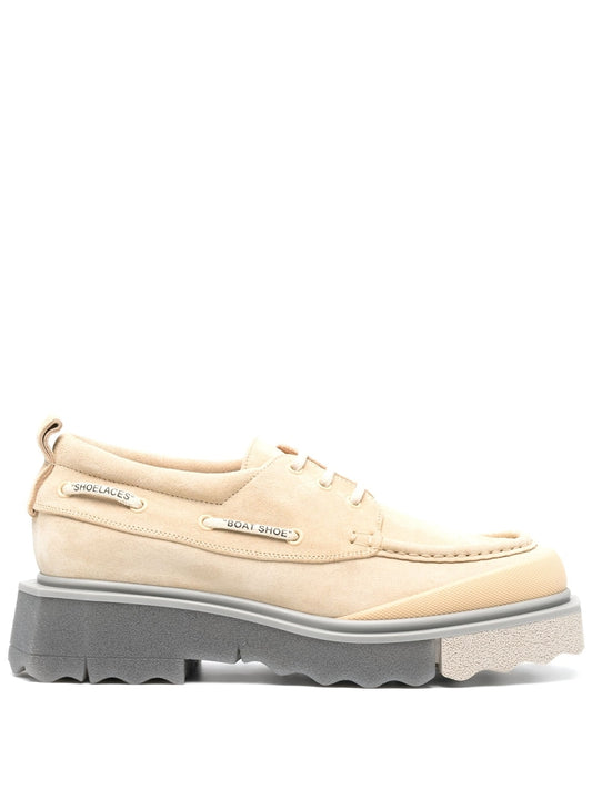 SPONGE SUEDE BOATSHOE BEIGE BEIGE