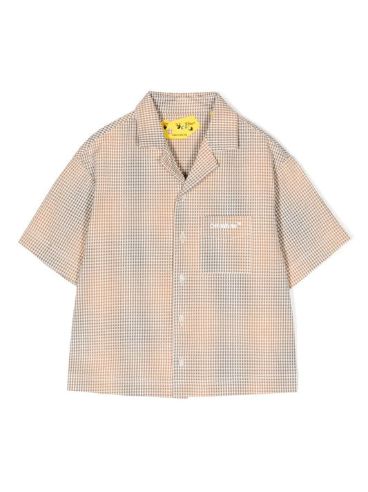 ARROW SEER BOWLING SHIRT OLIVE WHITE