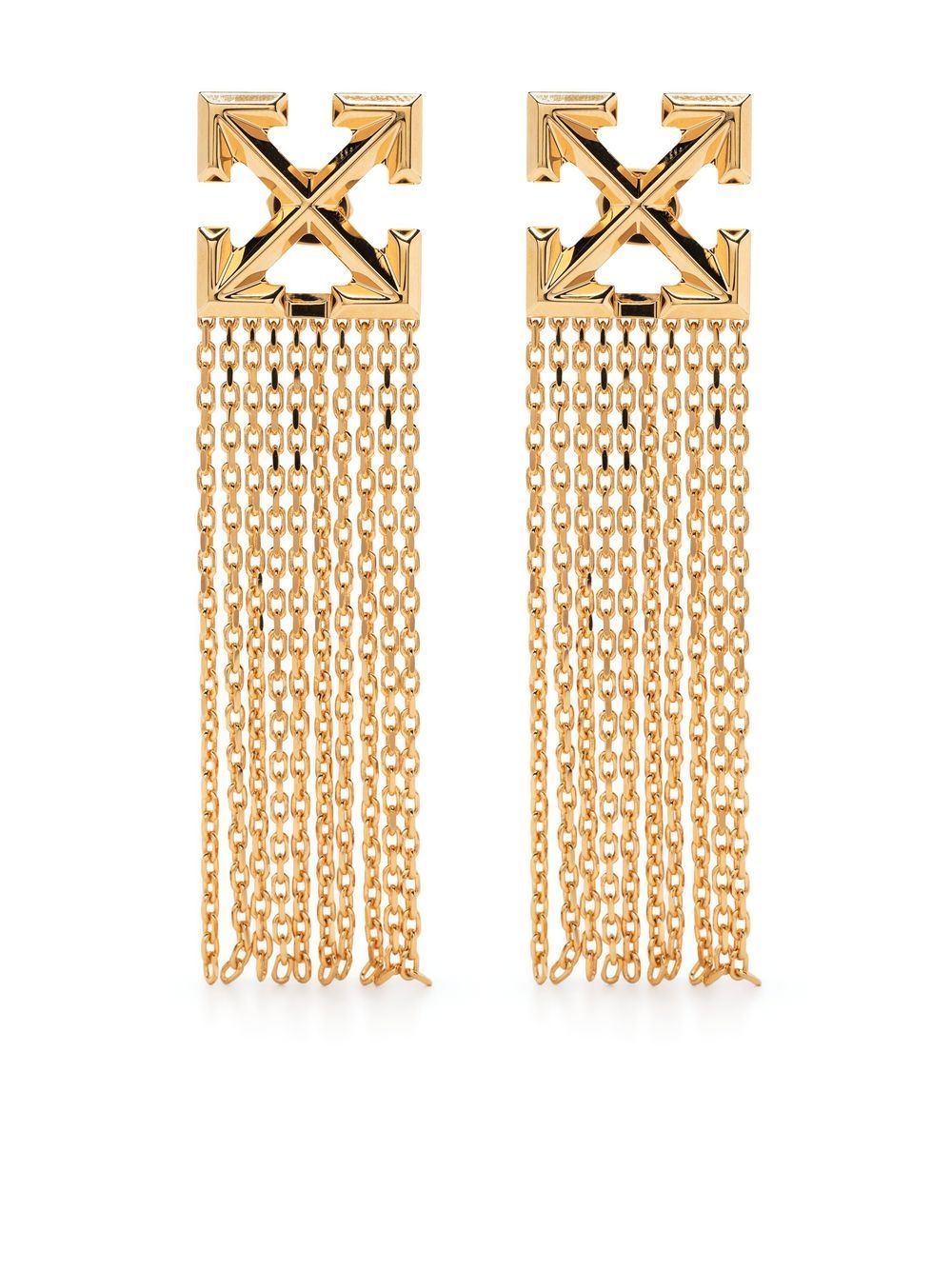 ARROW CHAIN EARRINGS GOLD NO COLOR
