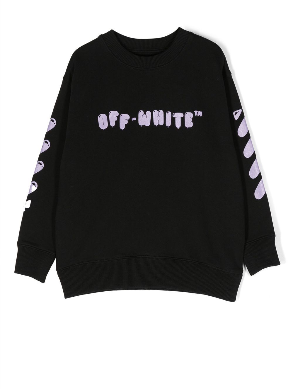 BALLOONS CREWNECK BLACK LILAC