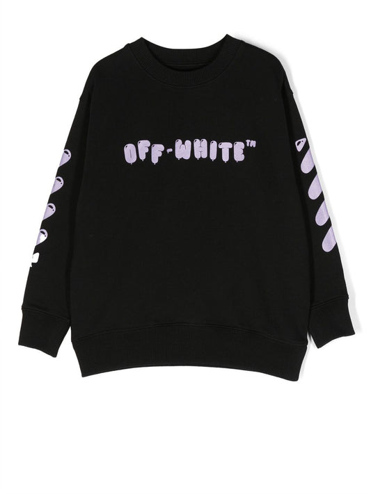 BALLOONS CREWNECK BLACK LILAC
