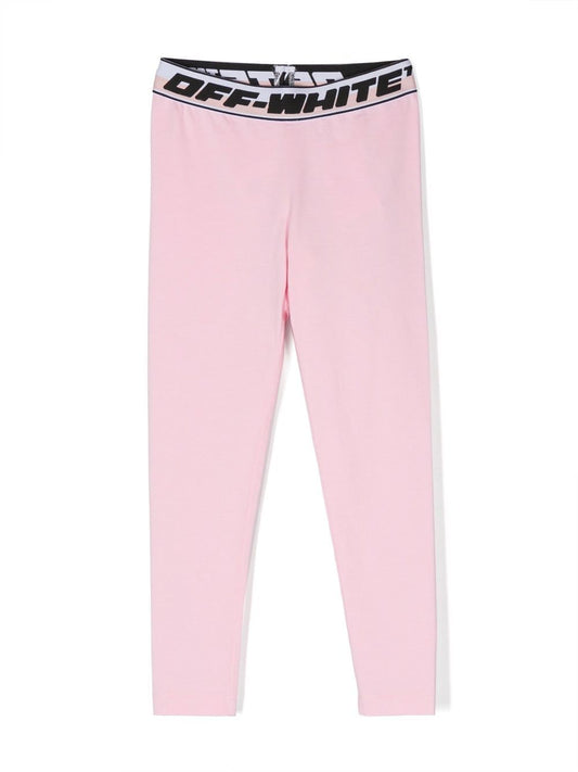 LOGO BAND LEGGINGS PINK BLACK