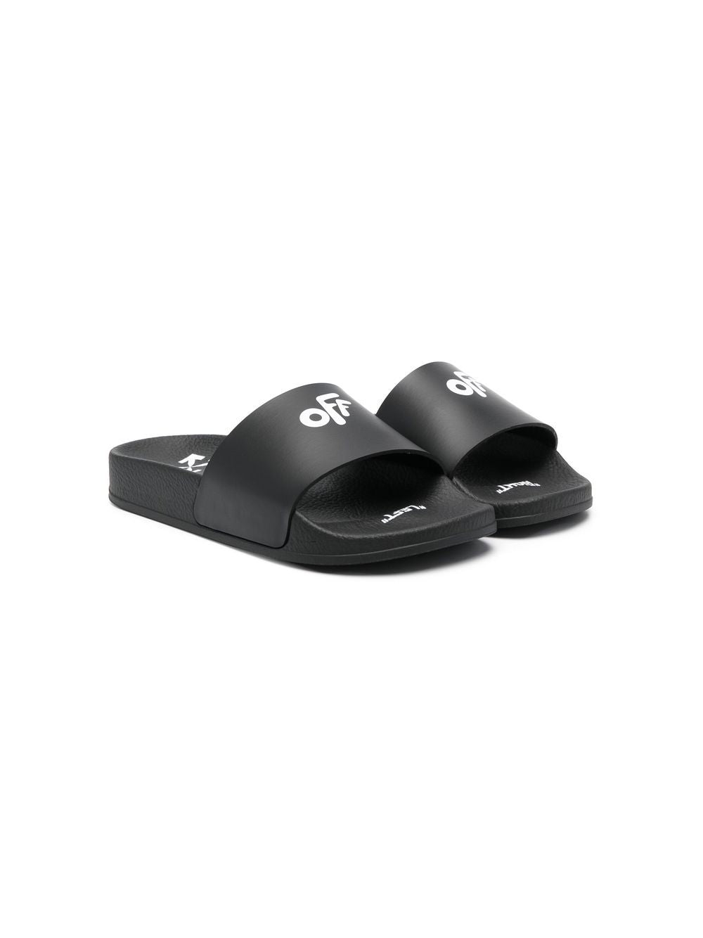 POOL SLIDER OFF BLACK WHITE