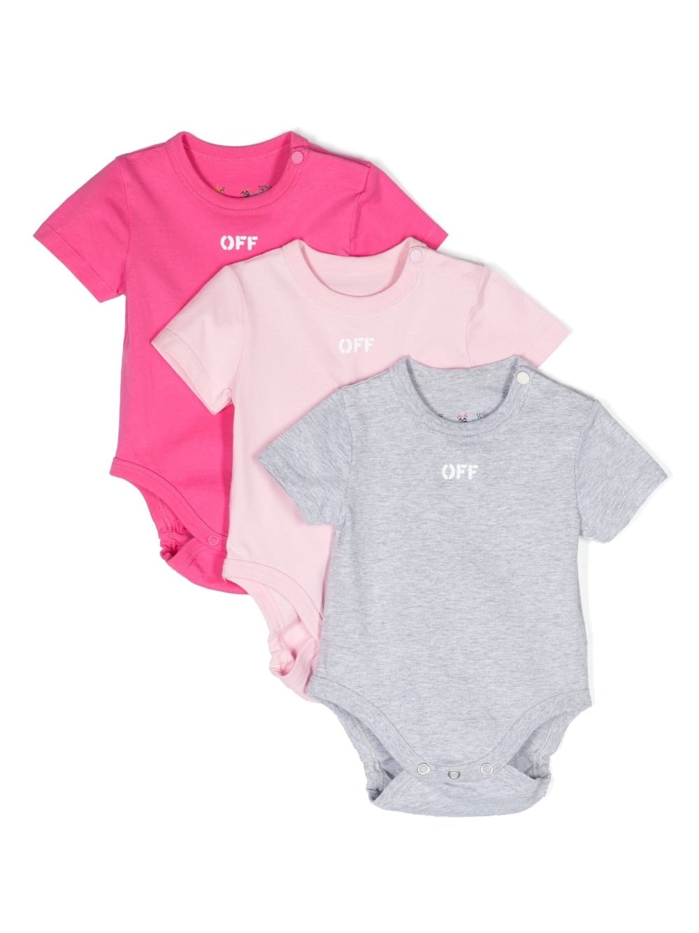 OFF STAMP 3-PACK BODY S/S MULTICOLOR WHITE
