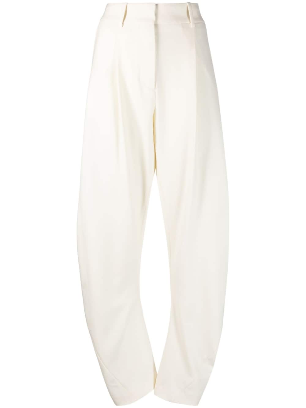 WO BLEND TWIST BANANA PANT WHITE A WHITE A