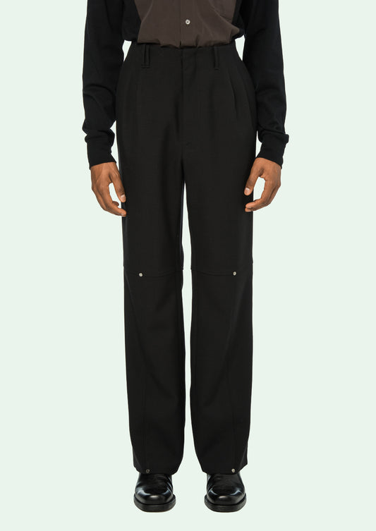 DOUBLE PLEATED PANT BLACK NO COLOR