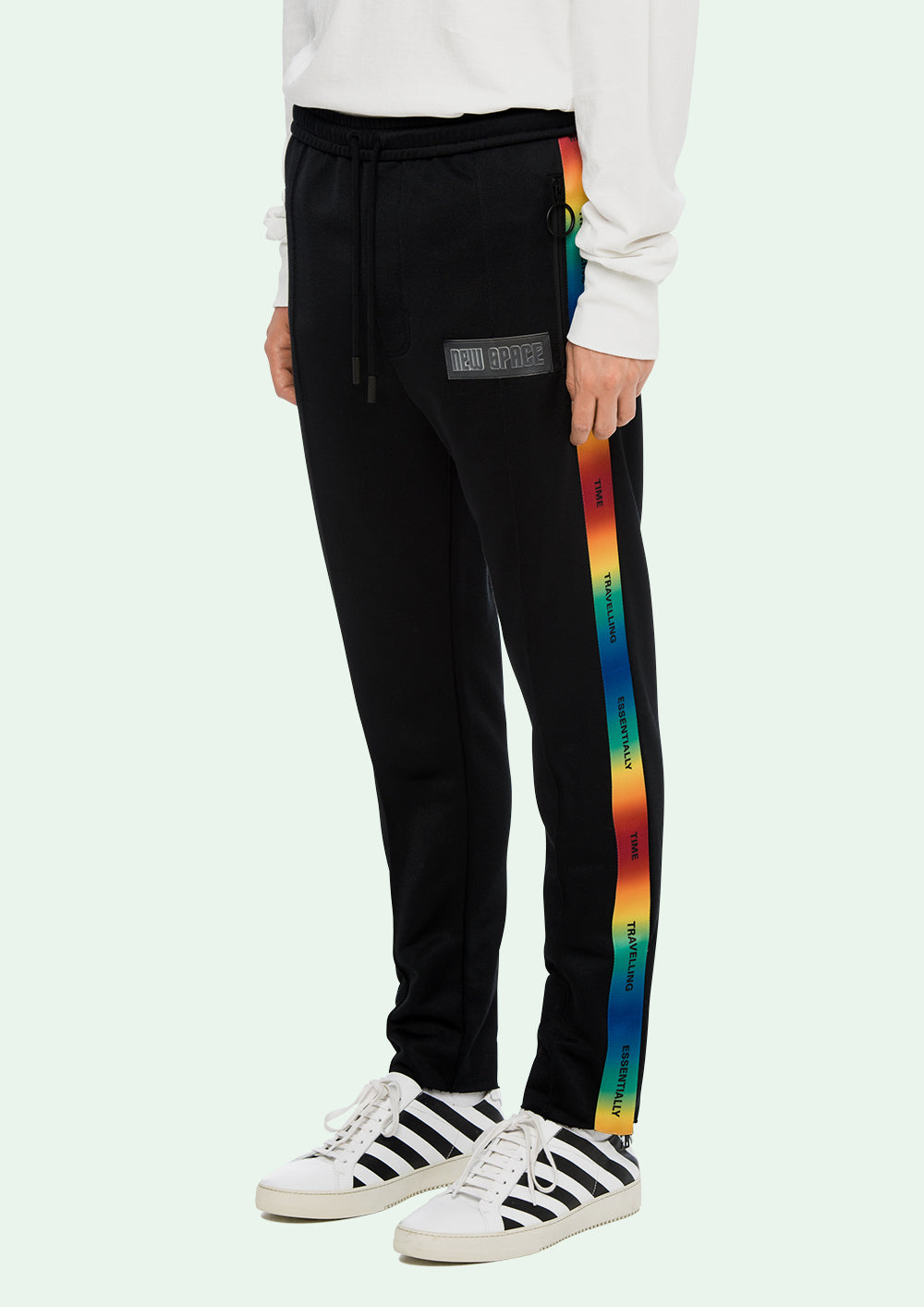 DAD TIME TRAVELLING TRACKPANT BLACK MULTICOLOR