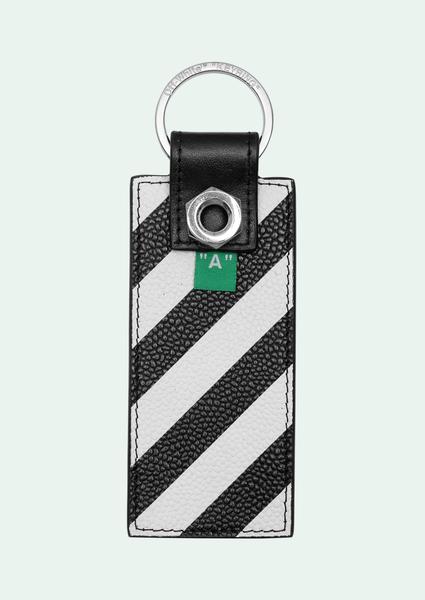 DIAG KEY CHAIN BLACK WHITE