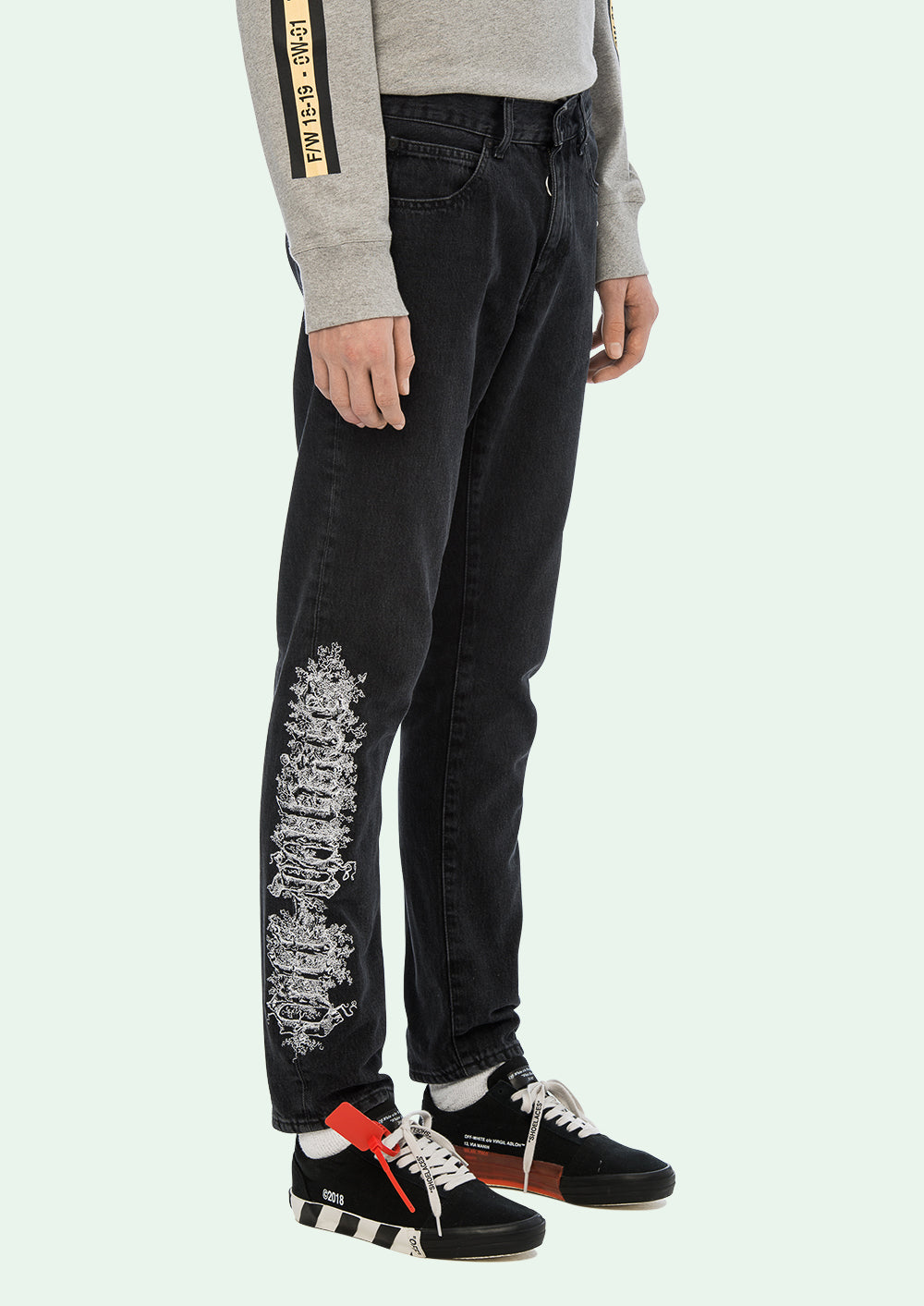 SKINNY SHORT LENGTH BLACK WHITE
